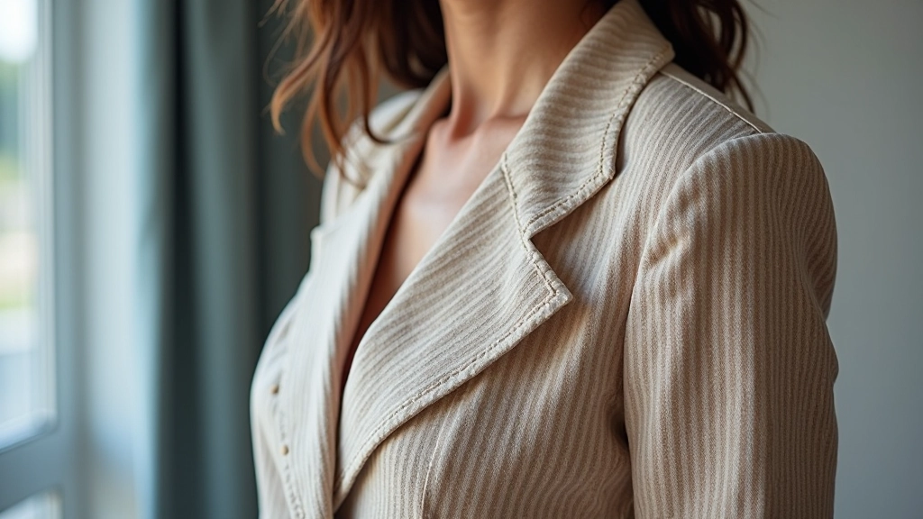Close-up detail of quality fabric stitching and seam construction on affordable garment